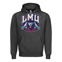 Charcoal Heather lmu education Zipper Hoodie - linhVisuals