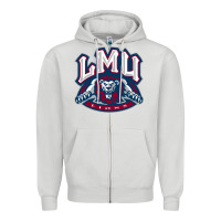Dove Grey lmu education Zipper Hoodie - linhVisuals