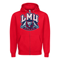 Red lmu education Zipper Hoodie - linhVisuals
