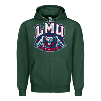 Sports Green lmu education Zipper Hoodie - linhVisuals