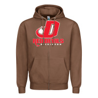 Chestnut red de dickinson college vectorized Zipper Hoodie - linhVisuals