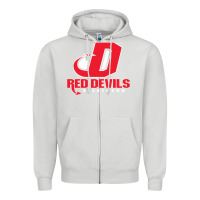 Dove Grey red de dickinson college vectorized Zipper Hoodie - linhVisuals