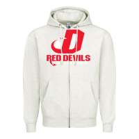 Oatmeal Heather red de dickinson college vectorized Zipper Hoodie - linhVisuals