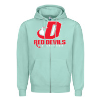 Seafoam red de dickinson college vectorized Zipper Hoodie - linhVisuals