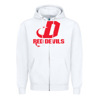 White red de dickinson college vectorized Zipper Hoodie - linhVisuals