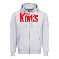 Heather Grey The Kinks Zipper Hoodie - linhVisuals