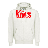 Oatmeal Heather The Kinks Zipper Hoodie - linhVisuals