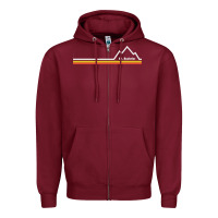 Burgundy mt. bachelor   mount bachelor Zipper Hoodie - linhVisuals