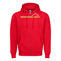 Red mt. bachelor   mount bachelor Zipper Hoodie - linhVisuals
