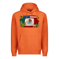 Carrot mexican american flag background Premium Hoodie - Jasminsmagicworld