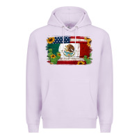 Lilac mexican american flag background Premium Hoodie - Jasminsmagicworld