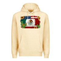 Pina Colada mexican american flag background Premium Hoodie - Jasminsmagicworld
