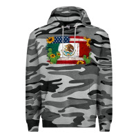 Slate Camo mexican american flag background Premium Hoodie - Jasminsmagicworld