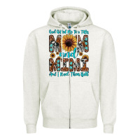 Oatmeal Heather god gifted me two titles mom and mimi  and i rock them both Zipper Hoodie - JahusDesignShop