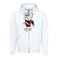 White mississipp state shirt Zipper Hoodie - linhVisuals