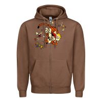 Chestnut calvin Zipper Hoodie - linhVisuals