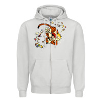 Dove Grey calvin Zipper Hoodie - linhVisuals