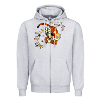 Heather Grey calvin Zipper Hoodie - linhVisuals