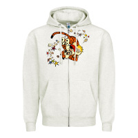 Oatmeal Heather calvin Zipper Hoodie - linhVisuals