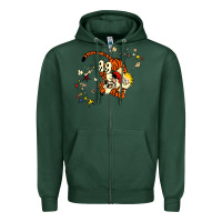 Sports Green calvin Zipper Hoodie - linhVisuals
