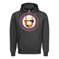 Charcoal Heather college of the holy cross Zipper Hoodie - linhVisuals