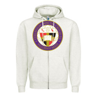 Oatmeal Heather college of the holy cross Zipper Hoodie - linhVisuals
