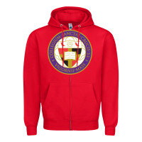 Red college of the holy cross Zipper Hoodie - linhVisuals