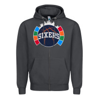 Smoke sixers basketball Zipper Hoodie - linhVisuals
