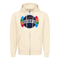 Sandshell sixers basketball Zipper Hoodie - linhVisuals