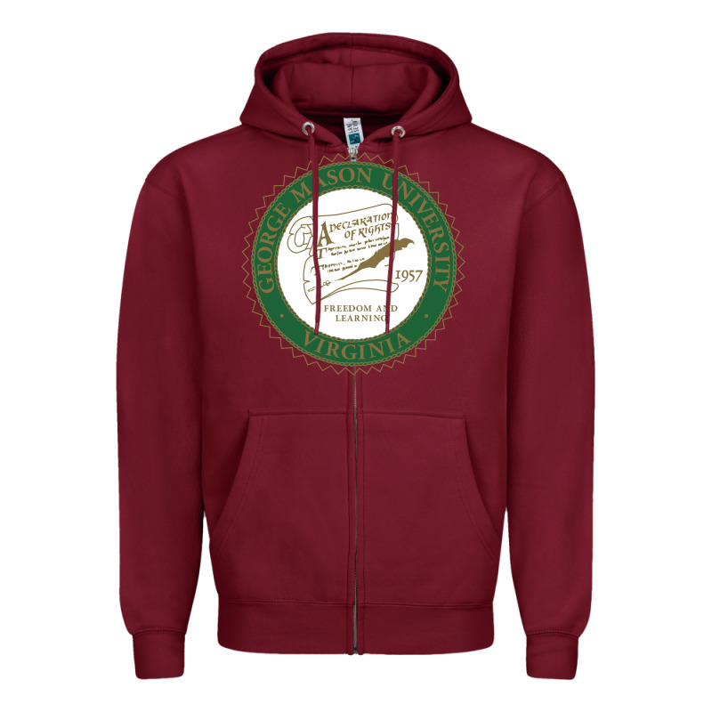 George Mason University Zipper Hoodie by linhVisuals | Teevron