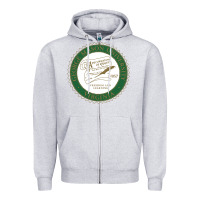 Heather Grey george mason university Zipper Hoodie - linhVisuals