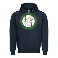 Navy george mason university Zipper Hoodie - linhVisuals