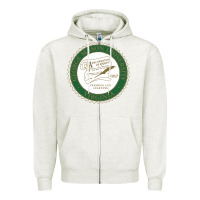 Oatmeal Heather george mason university Zipper Hoodie - linhVisuals