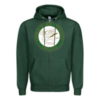 Sports Green george mason university Zipper Hoodie - linhVisuals