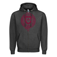Charcoal Heather f0rdham university Zipper Hoodie - linhVisuals