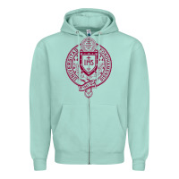 Seafoam f0rdham university Zipper Hoodie - linhVisuals