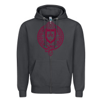 Smoke f0rdham university Zipper Hoodie - linhVisuals