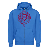 True Royal f0rdham university Zipper Hoodie - linhVisuals