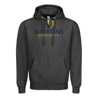 Charcoal Heather Augustana university, Apparel Zipper Hoodie - linhVisuals