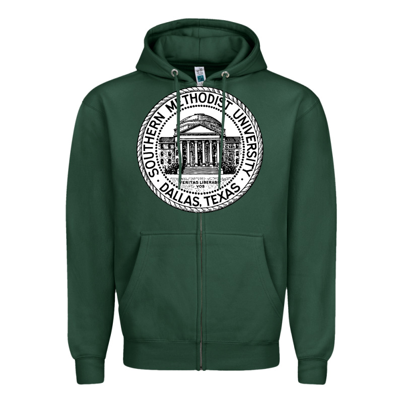 Southern Methodist University Zipper Hoodie by linhVisuals | Teevron