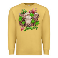 Antique Gold too cute to pinch charolais calf Premium Sweatshirt - RanaPortraitStore