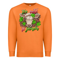 Carrot too cute to pinch charolais calf Premium Sweatshirt - RanaPortraitStore