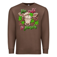 Chestnut too cute to pinch charolais calf Premium Sweatshirt - RanaPortraitStore