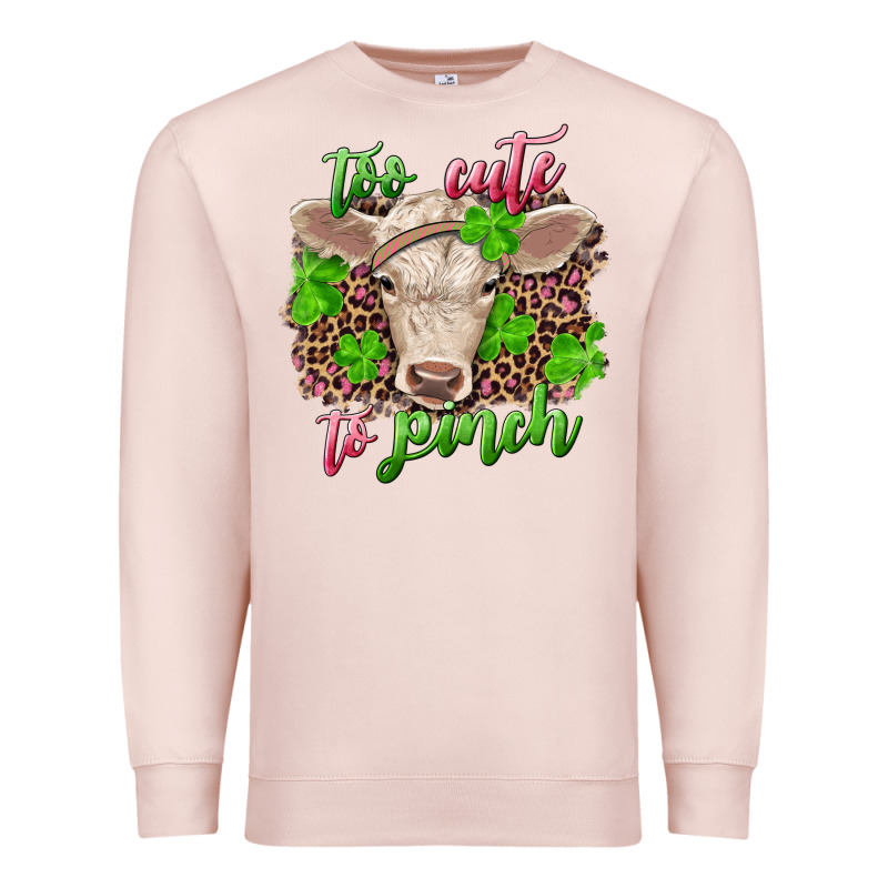 Too Cute To Pinch Charolais Calf Premium Sweatshirt by RanaPortraitStore | Teevron