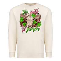 Sandshell too cute to pinch charolais calf Premium Sweatshirt - RanaPortraitStore