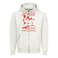 Oatmeal Heather ja'marr chase Zipper Hoodie - linhVisuals