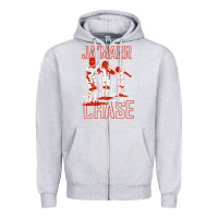 Heather Grey ja'marr chase Zipper Hoodie - linhVisuals