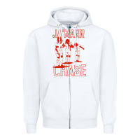 White ja'marr chase Zipper Hoodie - linhVisuals