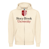 Sandshell stony brook university Zipper Hoodie - linhVisuals