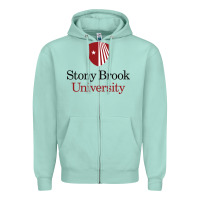 Seafoam stony brook university Zipper Hoodie - linhVisuals